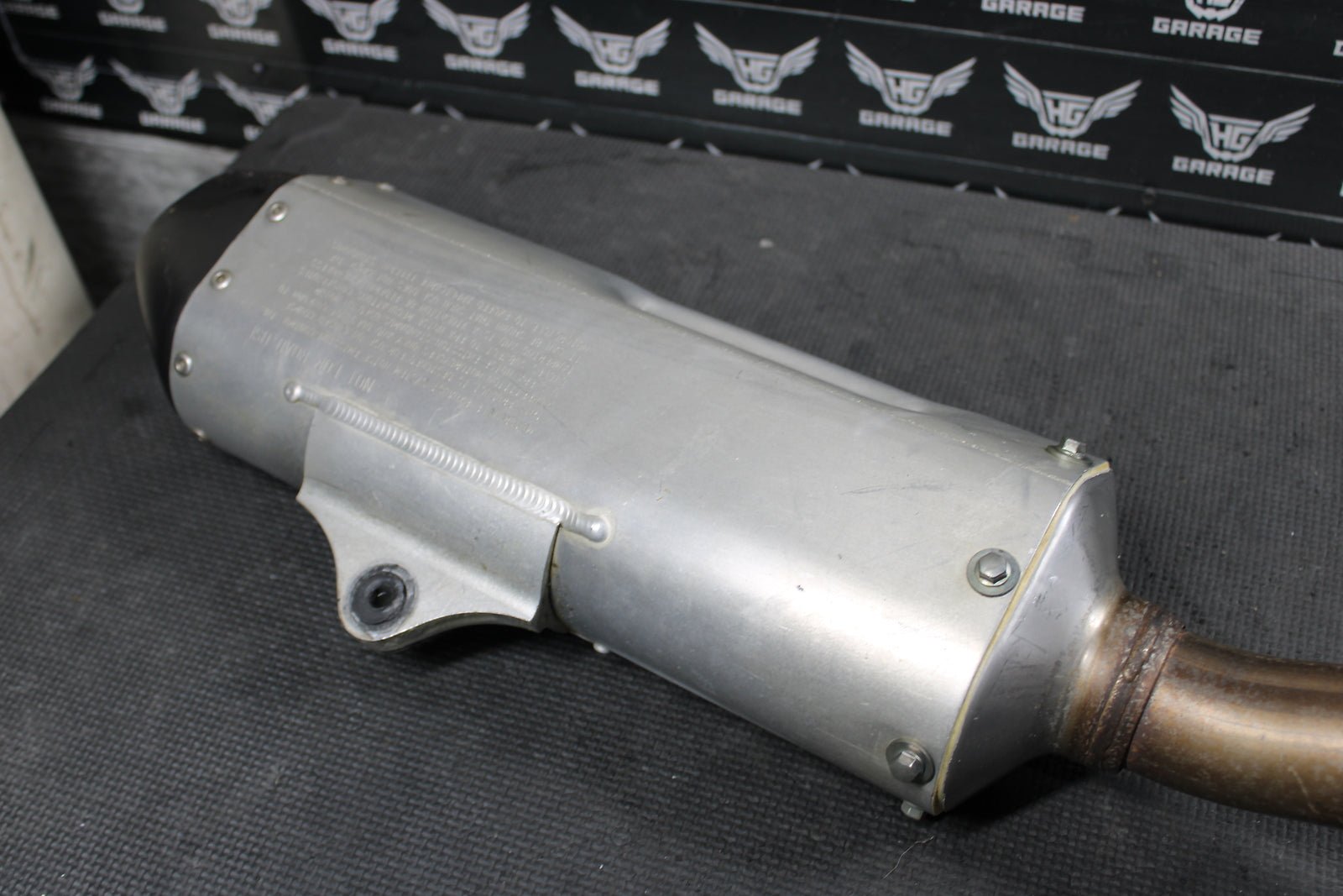 2014 KAWASAKI 13 - 16 KX250F OEM MUFFLER EXHAUST SILENCER SLIP ON PIPE - hggarage