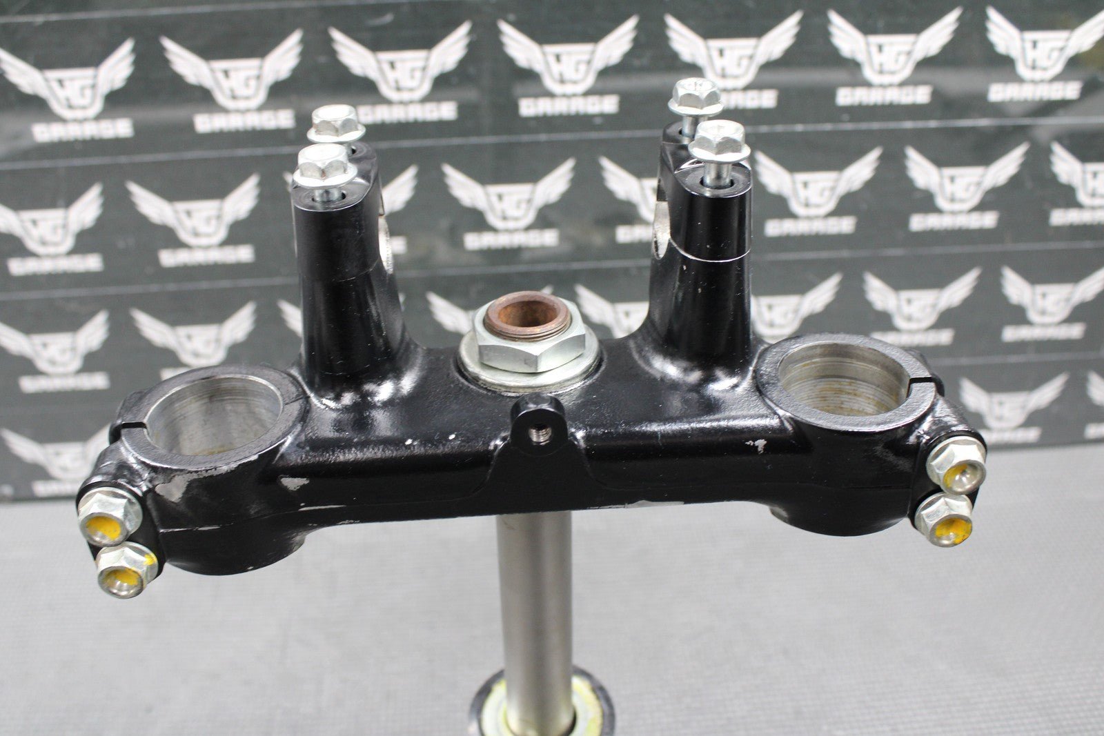 2002 HONDA XR200R 90 - 02 OEM FRONT FORKS LOWER UPPER TRIPLE TREE STEM BAR CLAMP - hggarage