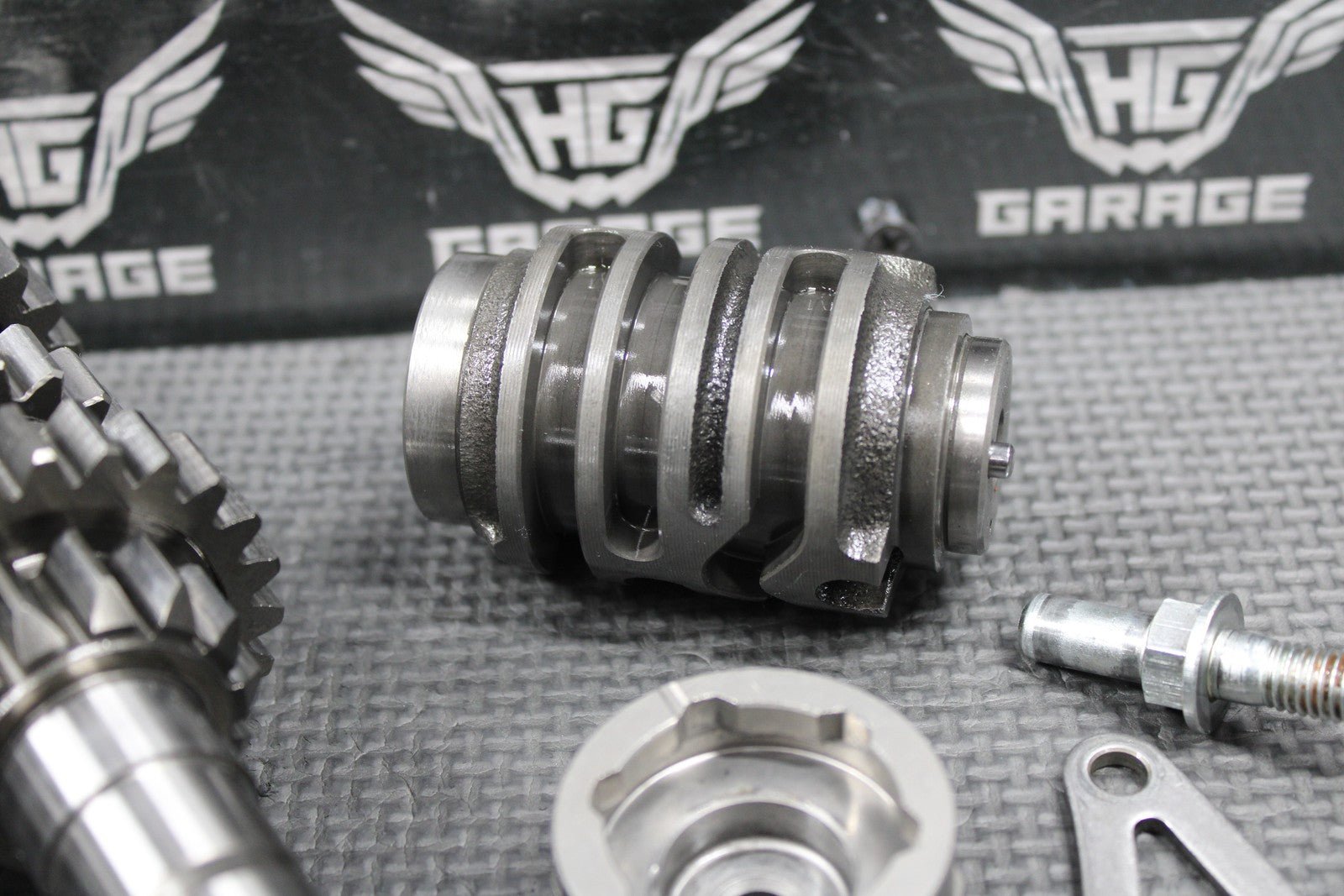 2008 HONDA CRF250R OEM TRANSMISSION TRANNY GEARBOX GEARS SHIFT FORKS NICE! - hggarage