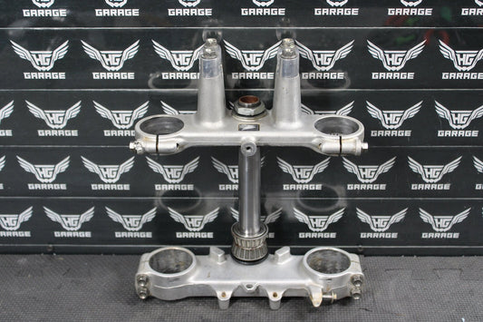 2008 HONDA CRF150RB CRF150R EXPERT OEM FRONT FORKS LOWER TRIPLE TREE CLAMPS - hggarage