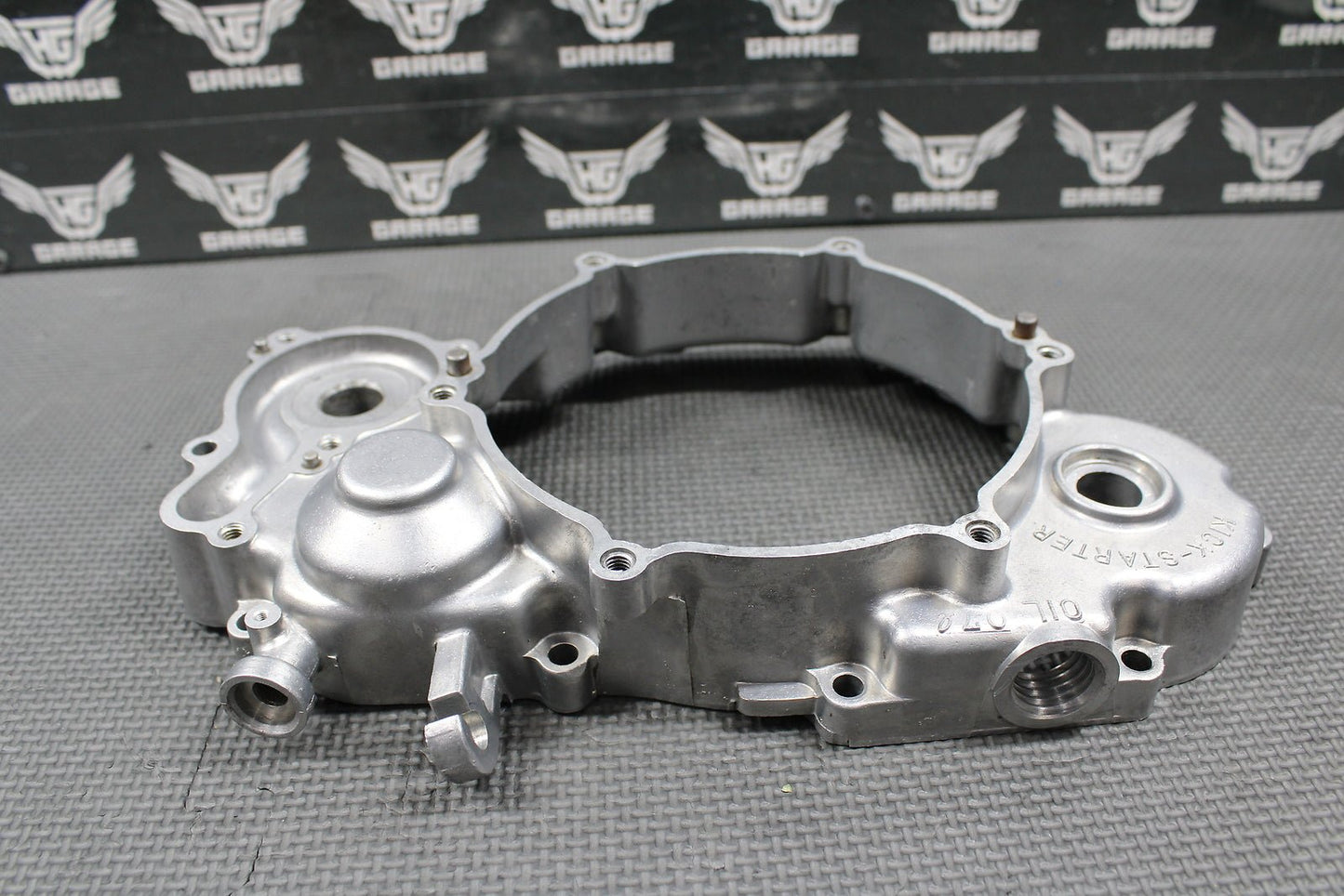 1991 KAWASAKI KX125 OEM RIGHT SIDE CRANKCASE INNER CLUTCH COVER 14032 - 1295 GOOD - hggarage