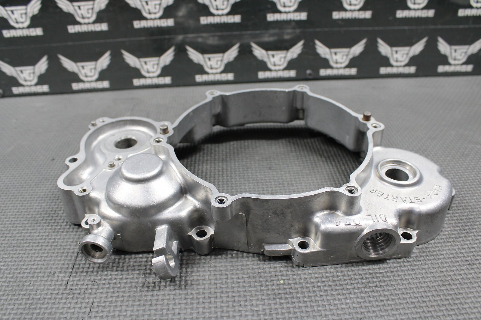 1991 KAWASAKI KX125 OEM RIGHT SIDE CRANKCASE INNER CLUTCH COVER 14032 - 1295 GOOD - hggarage