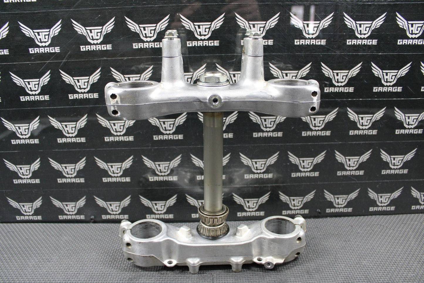 1988 HONDA CR250R OEM FRONT FORKS LOWER UPPER TRIPLE TREE STEM BAR CLAMP - hggarage
