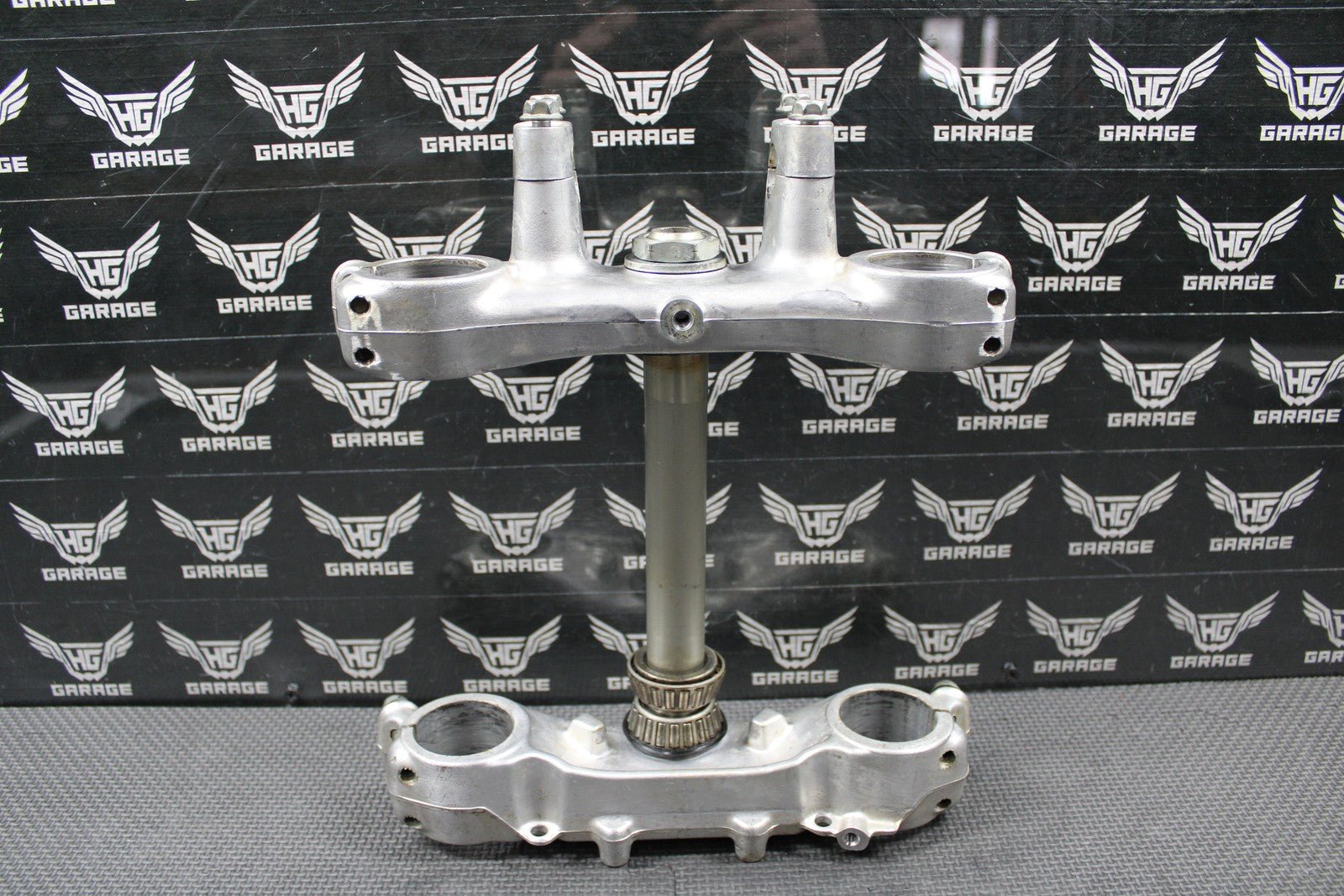 1988 HONDA CR250R OEM FRONT FORKS LOWER UPPER TRIPLE TREE STEM BAR CLAMP - hggarage