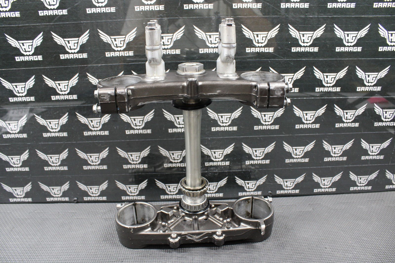2010 2011 YAMAHA YZ250F OEM FRONT FORKS LOWER UPPER TRIPLE TREE STEM BAR CLAMP - hggarage