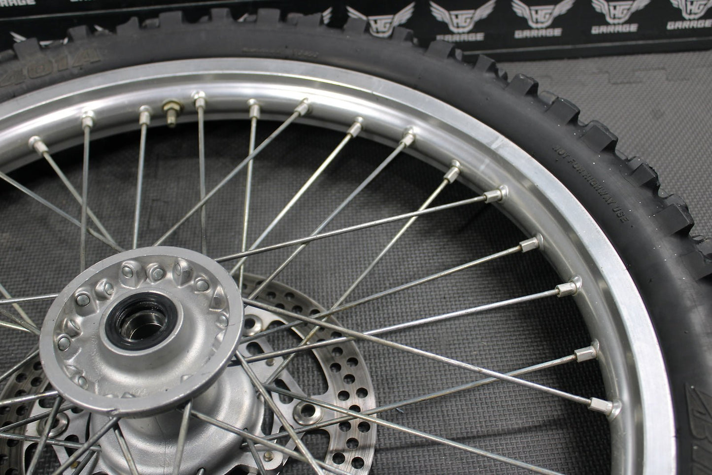 2002 YAMAHA 06 - 11 YZ125 02 - 05 YZ250F OEM DID FRONT WHEEL RIM HUB TIRE 21 X 1.60 - hggarage
