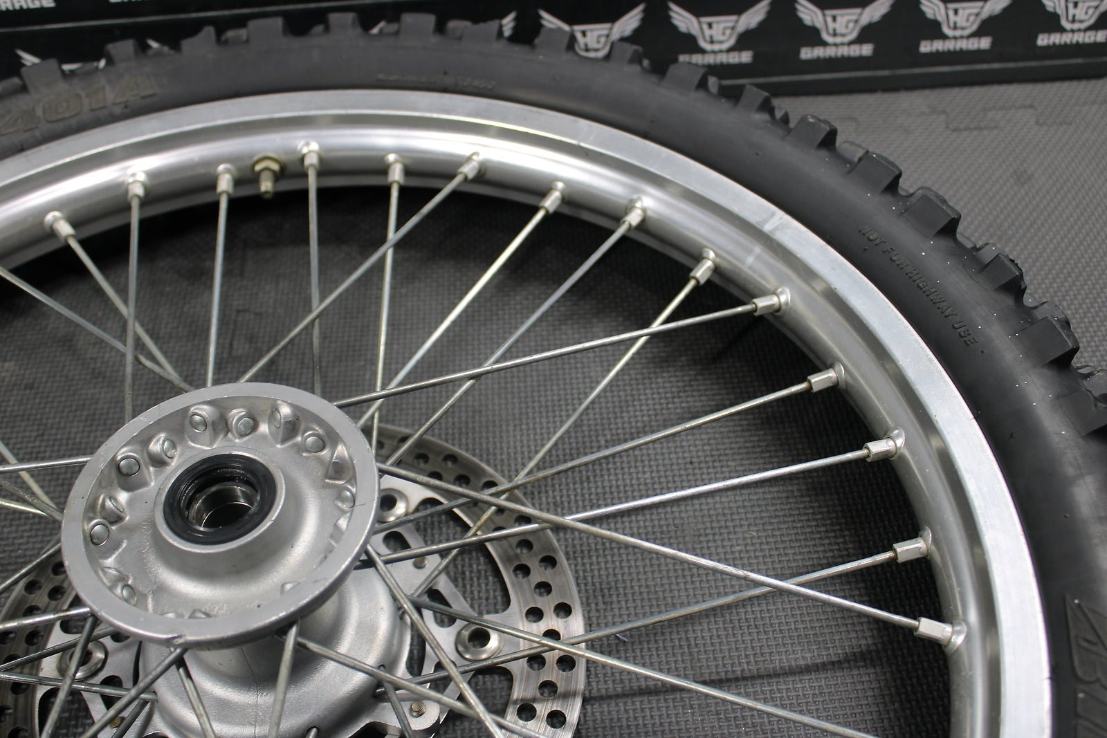 2002 YAMAHA 06 - 11 YZ125 02 - 05 YZ250F OEM DID FRONT WHEEL RIM HUB TIRE 21 X 1.60 - hggarage