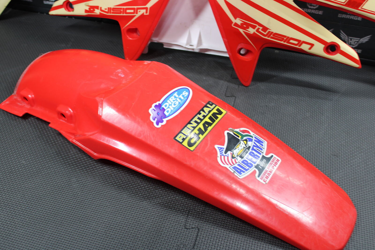 2007 HONDA CRF250R AFTERMARKET PLASTICS BODY KIT FENDERS FAIRINGS COWLS