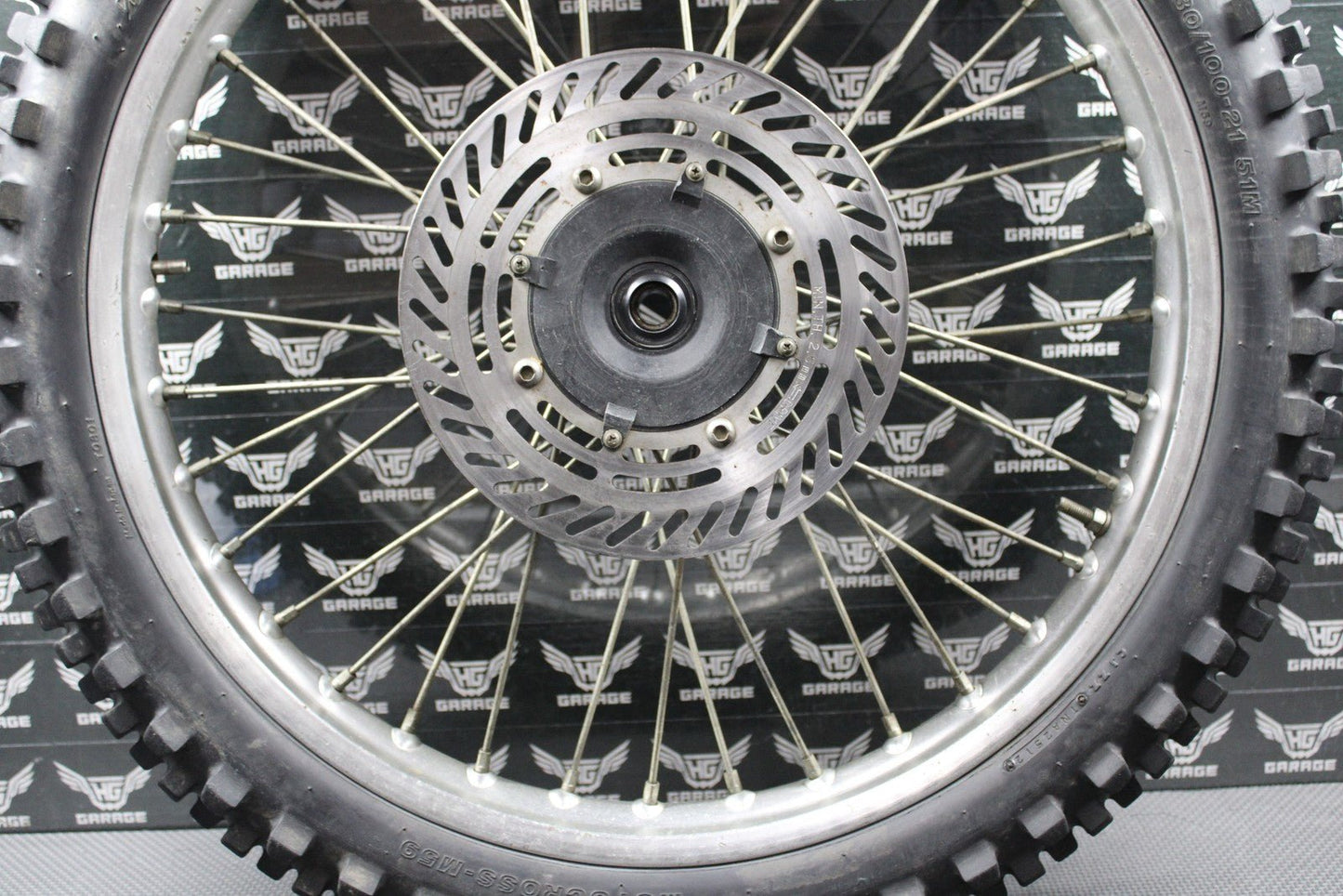1988 HONDA CR125R CR250R CR500R OEM 21" FRONT WHEEL RIM HUB TIRE 446A5 - KS6 - 830 - hggarage