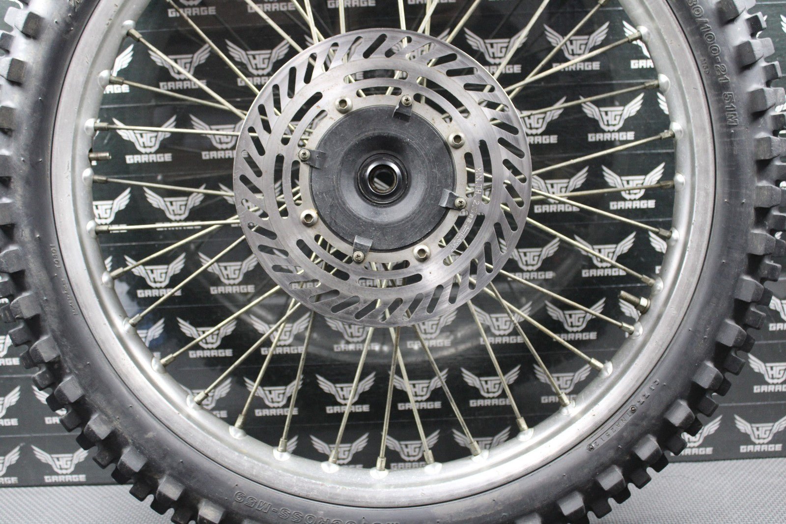 1988 HONDA CR125R CR250R CR500R OEM 21" FRONT WHEEL RIM HUB TIRE 446A5 - KS6 - 830 - hggarage