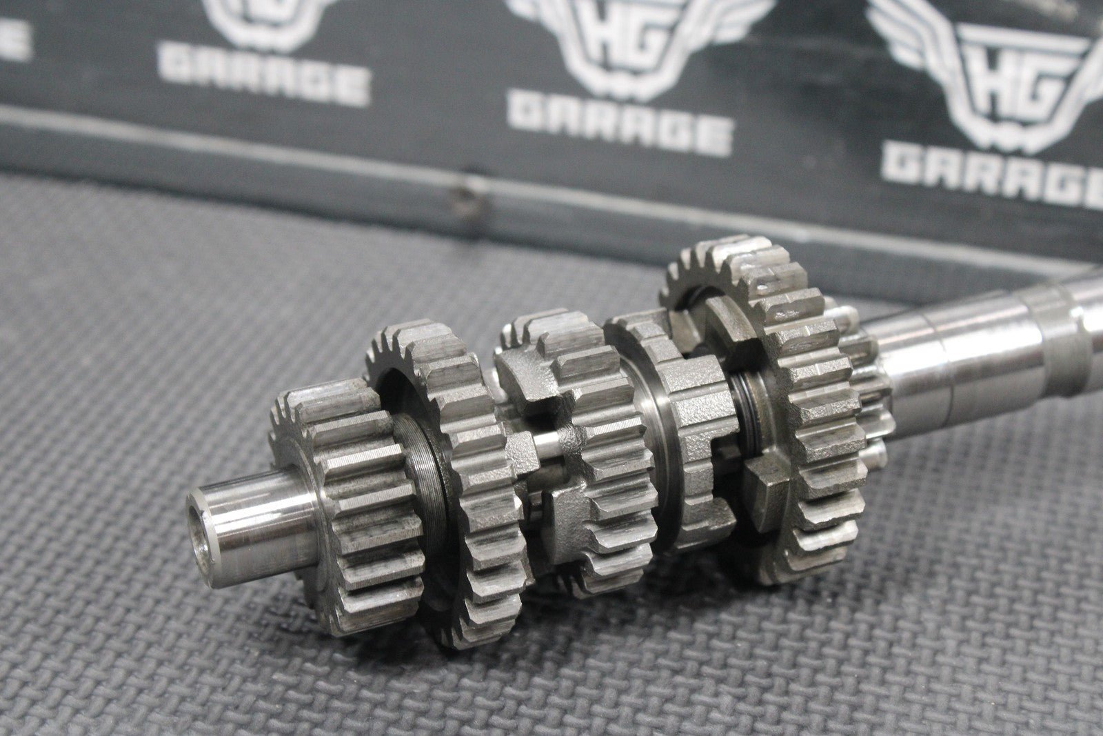 1987 YAMAHA TW200 OEM ENGINE TRANSMISSION TRANNY GEARBOX SHIFT FORKS DRUM GEARS - hggarage