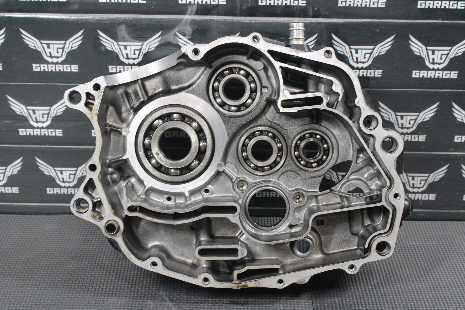1987 YAMAHA TW200 OEM LEFT RIGHT ENGINE MOTOR CRANKCASE CRANK BLOCK SET GOOD! - hggarage