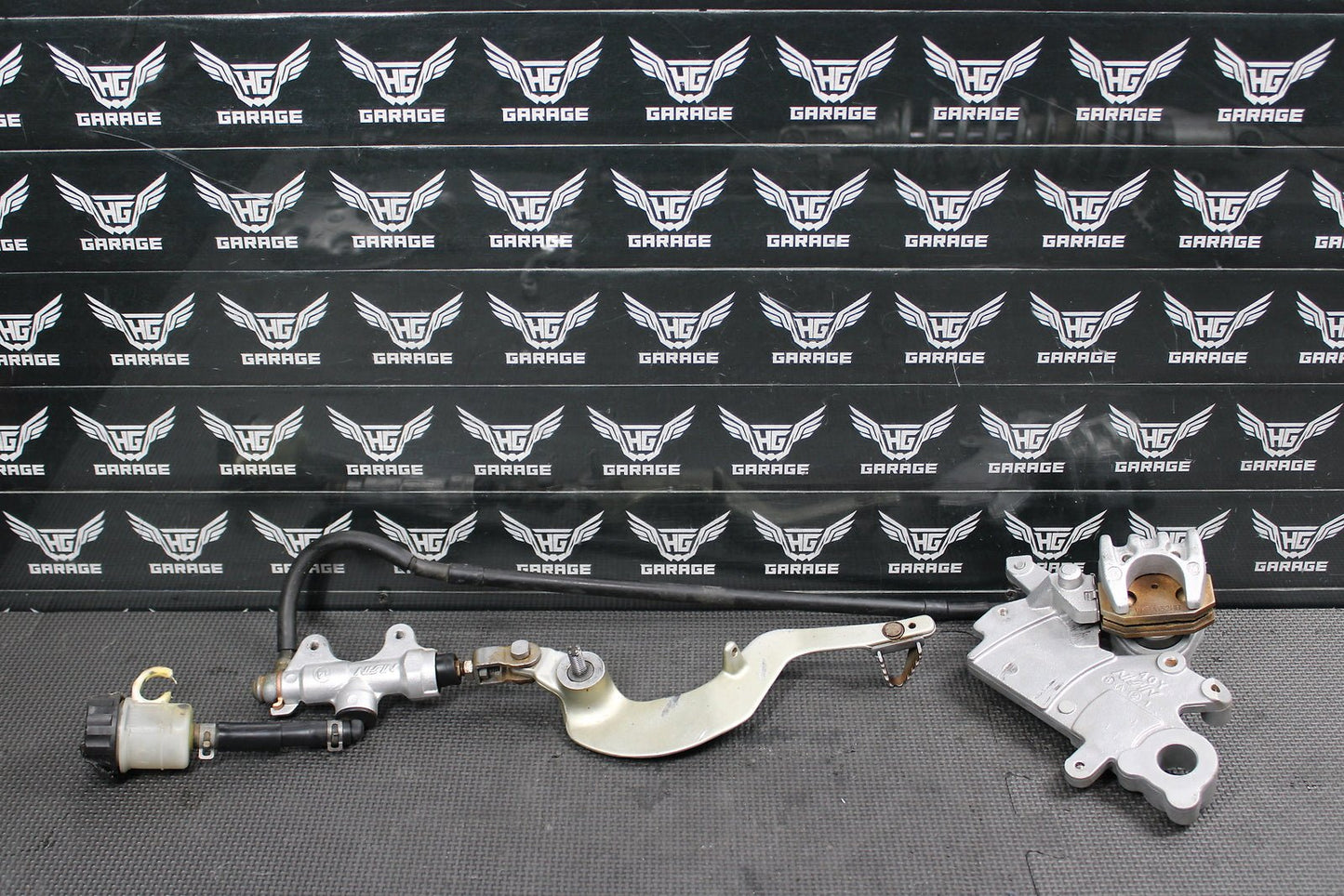 1998 YAMAHA YZ400F OEM NISSIN REAR BACK BRAKE CALIPER MASTER CYLINDER LEVER - hggarage