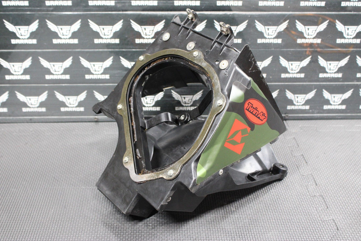 2007 06 - 08 HONDA CRF450R OEM AIRBOX INTAKE AIR CLEANER CASE TWIN AIR POWER FLOW - hggarage