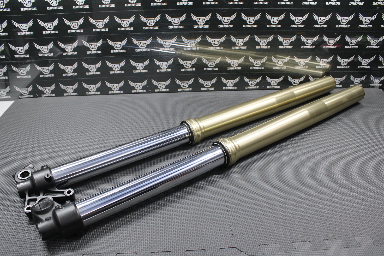 2018 2019 YAMAHA YZ250FX OEM 48MM RIGHT LEFT FRONT SUSPENSION FORKS SHOCKS NICE! - hggarage