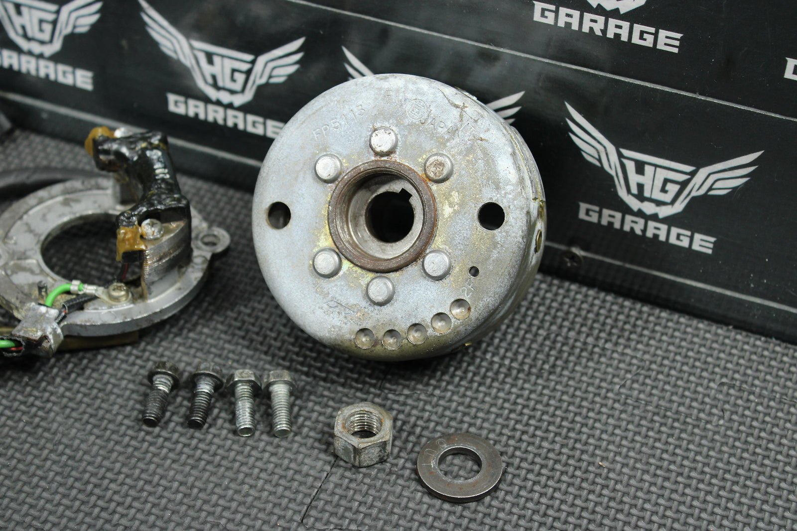 1993 Honda CR80R OEM Stator Magneto Rotor Flywheel 31100 - GC4 - 600 - hggarage