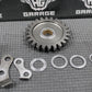 2005 SUZUKI RM85 OEM KICKSTART KICK START SHAFT W IDLER GEAR & BRACKETS - hggarage