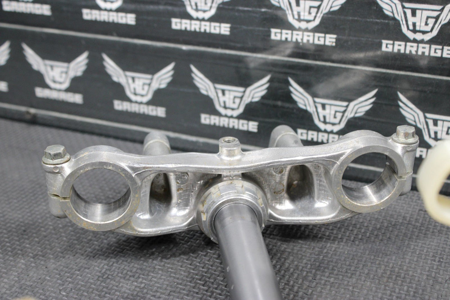 2004 00 - 04 KAWASAKI KX65 OEM FRONT FORKS LOWER UPPER TRIPLE TREE STEM CLAMP - hggarage