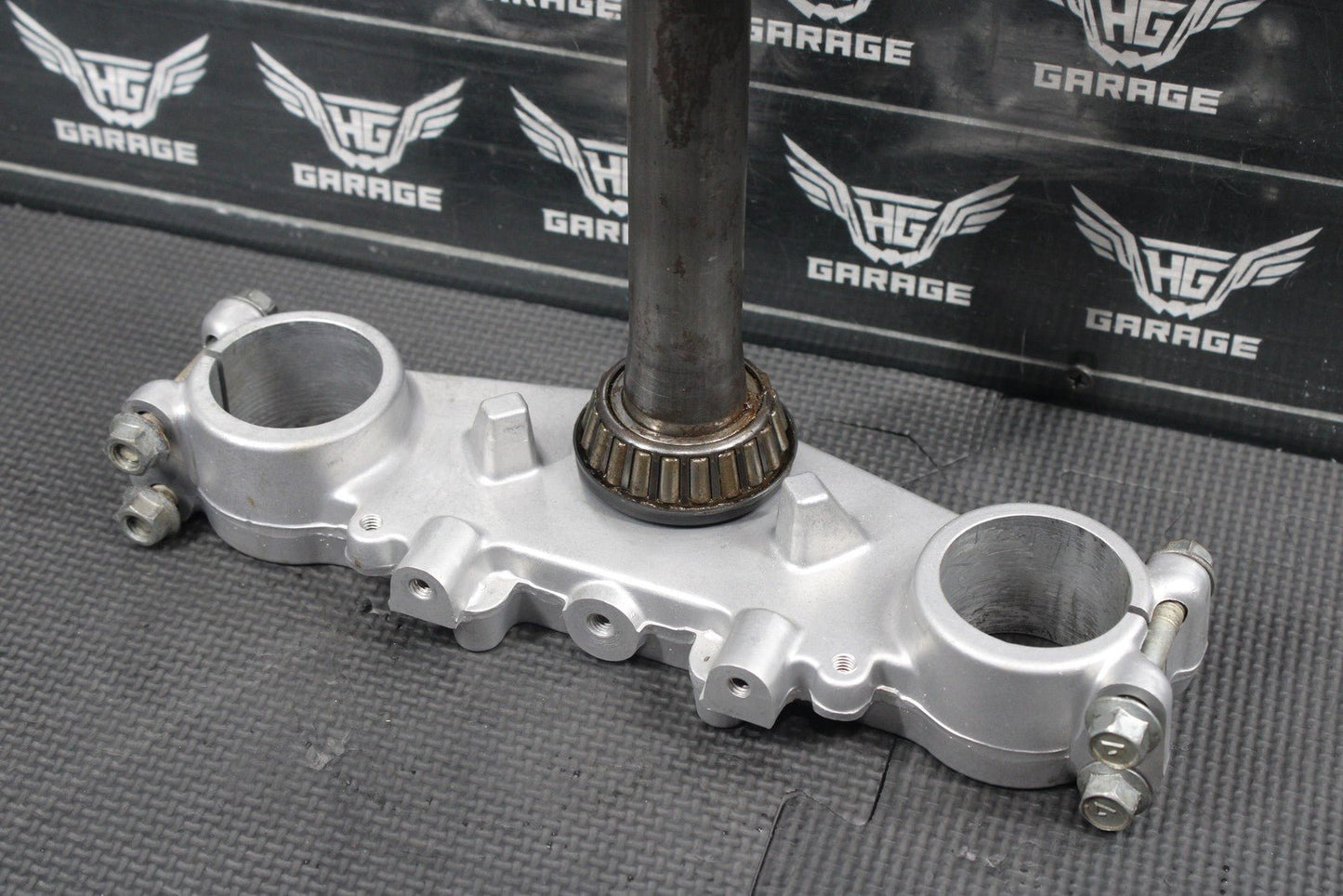 1986 KAWASAKI KDX200 OEM FRONT FORKS LOWER UPPER TRIPLE TREE STEM CLAMP SET - hggarage