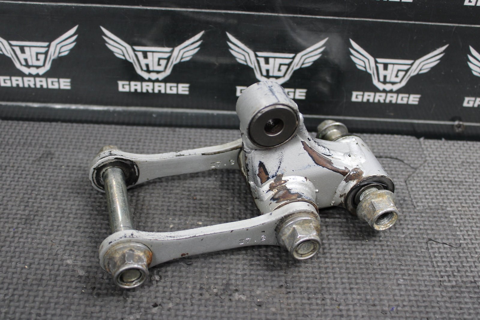 2000 Kawasaki KX65 OEM Rear Shock Linkage Links 39002 - 1056 46102 - 1433 - hggarage