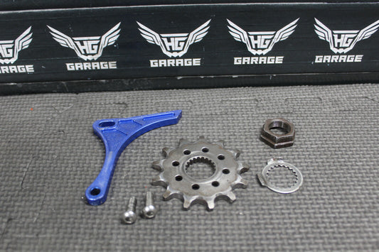 2012 2013 YAMAHA YZ250F BLUE BILLET ALUMINUM FRONT SPROCKET COVER CHAIN GUARD