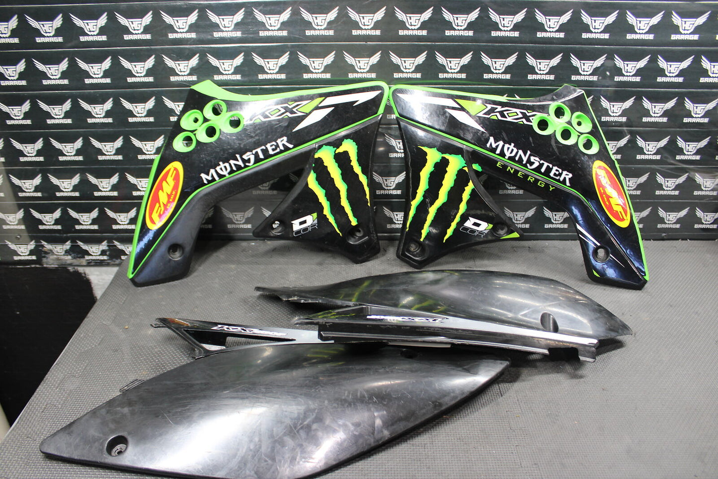 2012 KAWASAKI KX250F AFTERMARKET PLASTICS BODY KIT FENDERS FAIRINGS C