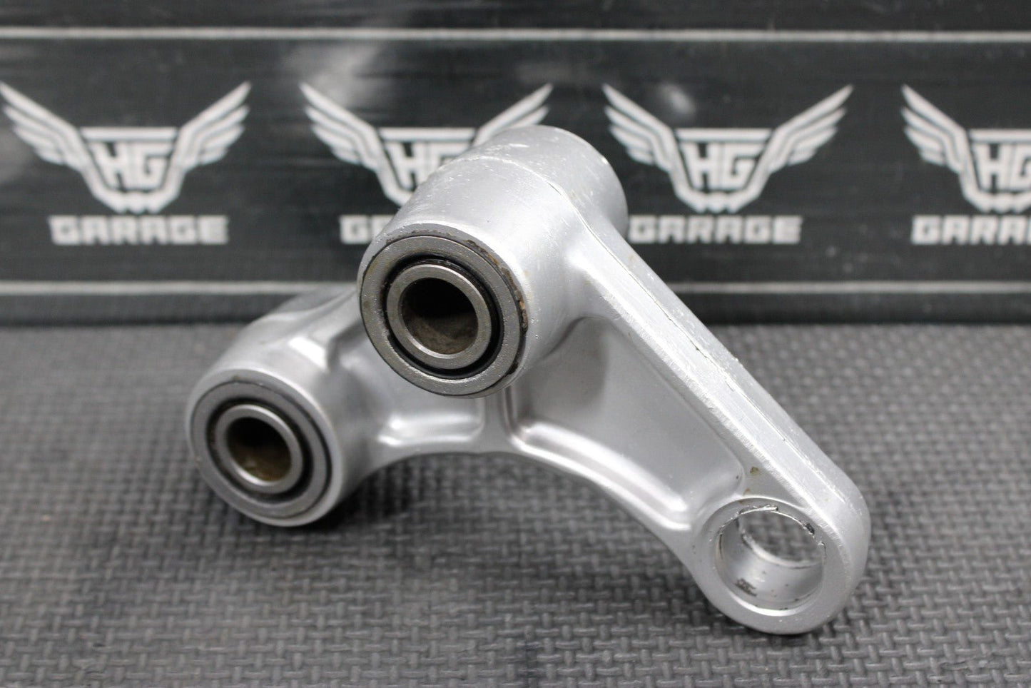 1997 KAWASAKI KX250 OEM REAR SHOCK LINKAGE LINKS RELAY ARM PARTS OR REPAIR! - hggarage