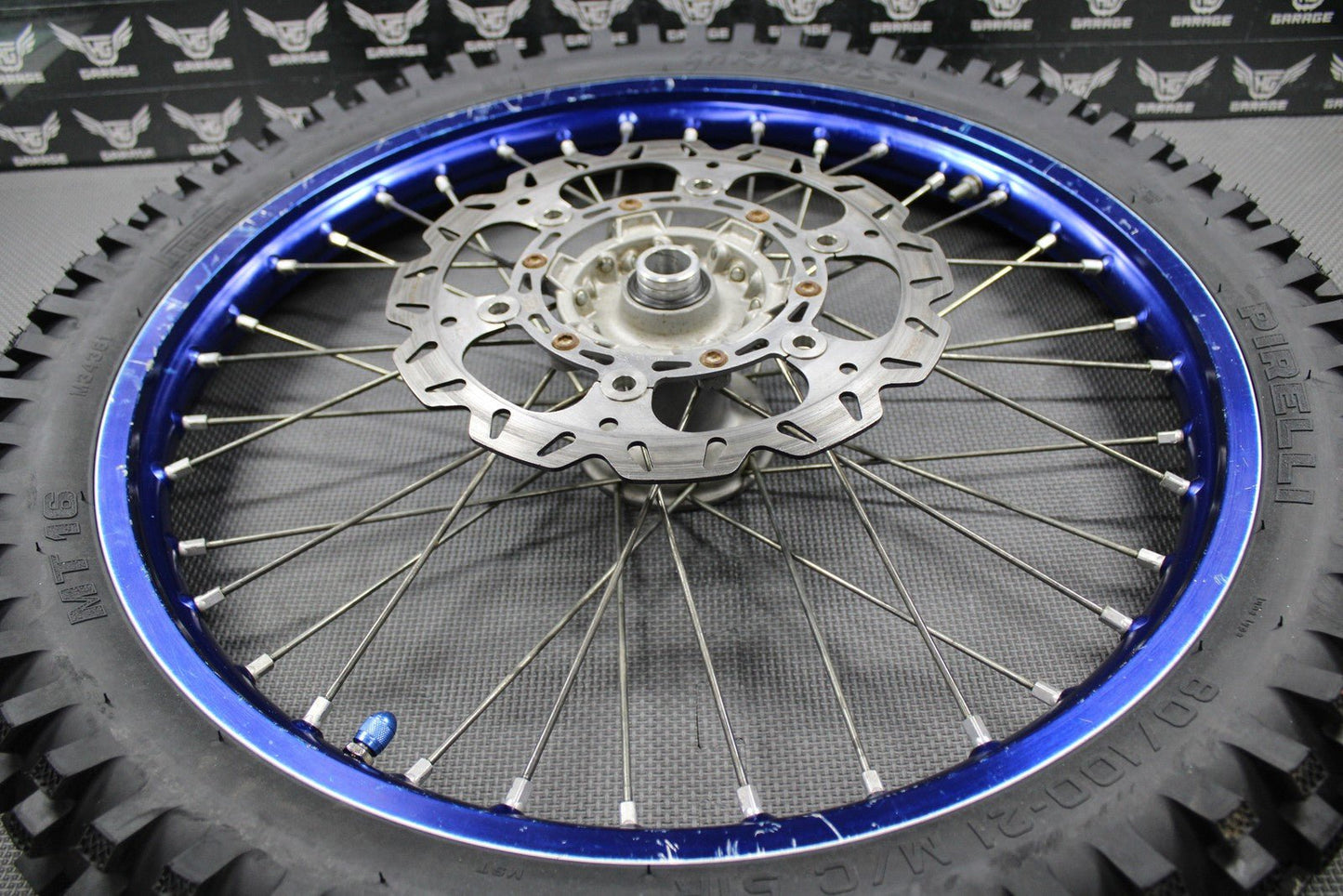 2020 YAMAHA 20 - 22 WR250F 18 - 22 YZ250FX OEM DID BLUE FRONT WHEEL RIM HUB NEW TIRE - hggarage