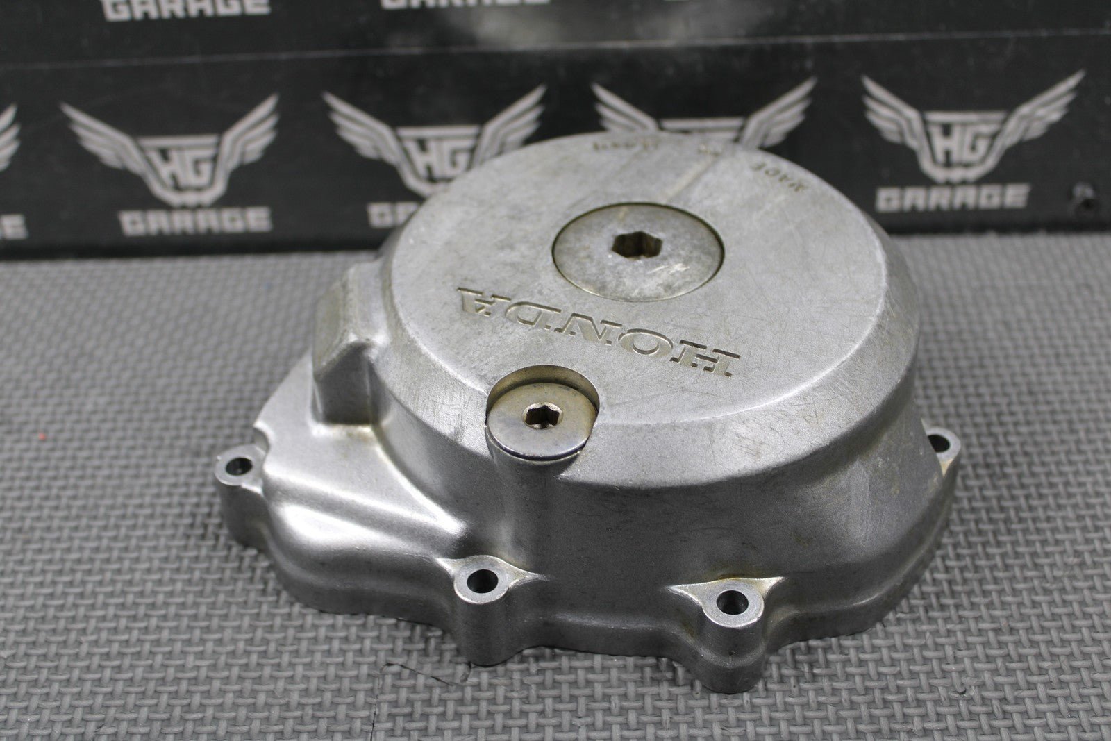 1991 HONDA 90 - 95 XR250R OEM LEFT CASE STATOR GENERATOR MAGNETO COVER 11341 - KZ1 - 6 - hggarage