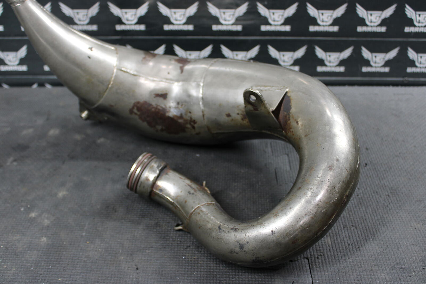 1995 KAWASAKI KX125 PRO CIRCUIT PLATINUM EXHAUST PIPE CHAMBER HEADER 18120-1056