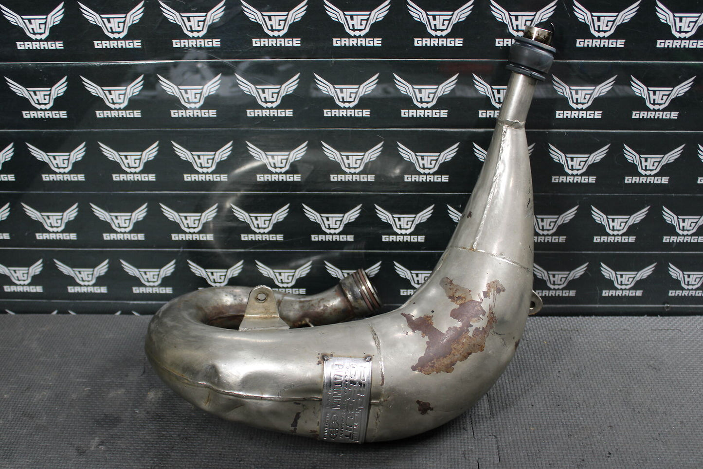 1995 KAWASAKI KX125 PRO CIRCUIT PLATINUM EXHAUST PIPE CHAMBER HEADER 18120-1056